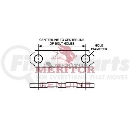 Meritor RECP148 Meritor Genuine DRIVELINE HARDWARE - THRUST PLATE