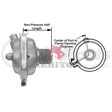 Meritor Z643276P16 Air Brake Chamber - Assembly