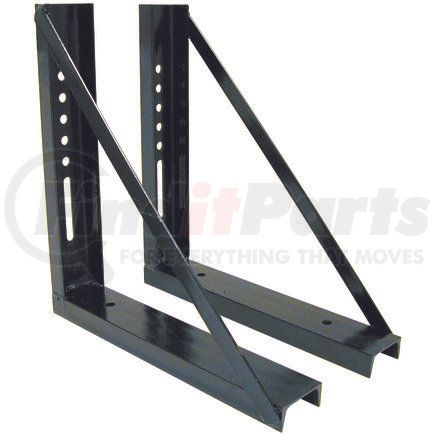 Buyers Products 1701005 18x18 Inch Welded Black Structural Steel Mounting Brackets