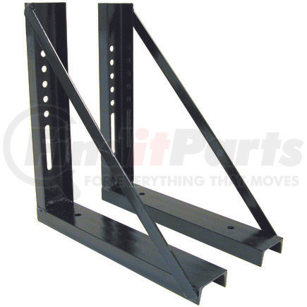 Buyers Products 1701011b 18x24 Inch Bolted Black Formed Steel Mounting Brackets