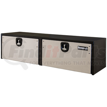 Buyers Products 1702725 18x18x72 Inch Black Steel Truck Box With 2 Stainless Steel Doors