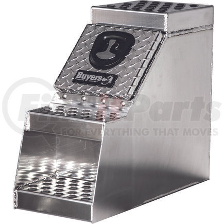 Buyers Products 1705181 24x28x18 Inch Heavy Duty Diamond Tread Aluminum Step Box