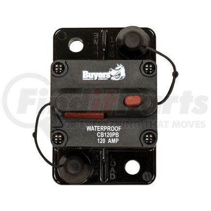 Buyers Products cb120pb 120 Amp Circuit Breaker With Manual Push-to-Trip Reset