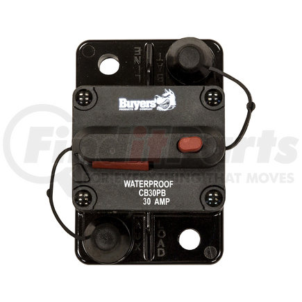 Buyers Products cb30pb 30 Amp Circuit Breaker With Manual Push-to-Trip Reset