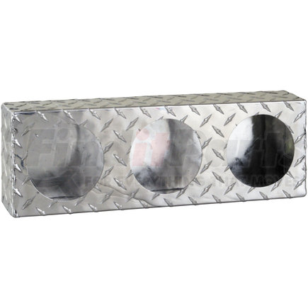 Buyers Products lb6183aldt Triple Round Light Box Diamond Tread Aluminum