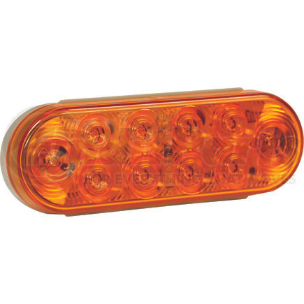 Buyers Products 5626211 6 Inch Amber Oval Turn Signal Light With 10 LED
