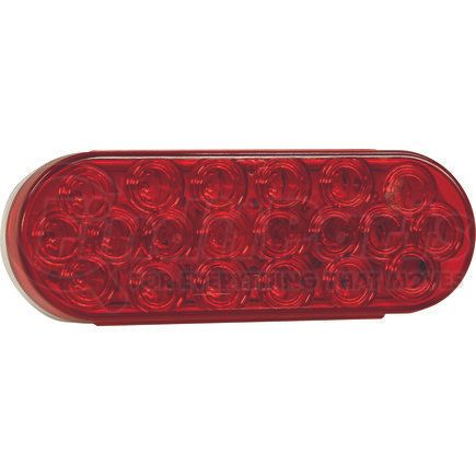 Buyers Products 5626521 6 Inch Red Oval Stop/Turn/Tail Light With 20 LEDs (PL-3 Connection) - Bulk