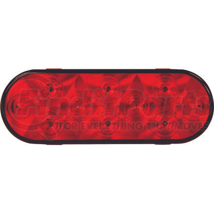 Buyers Products 5626551 6 Inch Red Oval Stop/Turn/Tail Light With 10 LEDs (AMP-Style Connection) - Bulk