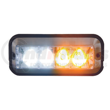 Buyers Products 8891105 Raised 5 Inch Amber/Clear LED Strobe Light with 19 Flash Patterns