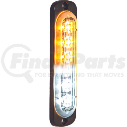 Buyers Products 8891912 Thin 4.5 Inch Amber/Clear Vertical LED Strobe Light