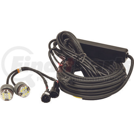 Buyers Products 8891325 25 Foot Clear Push-On Hideaway Strobe Kit With In-Line Flashers With 6 LED