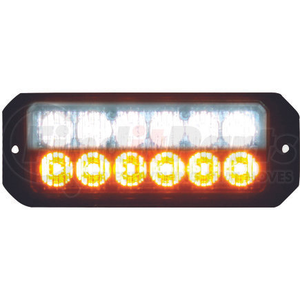 Buyers Products 8891702 Clear/Amber Dual Row 5 Inch LED Strobe Light