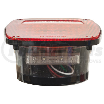 Buyers Products 5626738 Driver Side 5.75 Inch Red Stop/Turn/Tail Light with License Plate Light