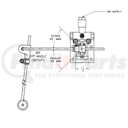 Ridewell 6301BFAB13 Air control kit for Ridewell RAR-240 Suspensions includes pressure protection