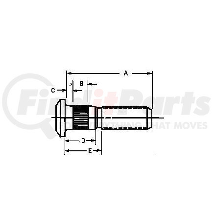 Gunite W1328R 1.125-16 Bolt (Gunite)