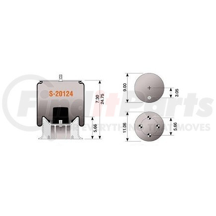 Hendrickson S20124 Hendrickson Air Spring