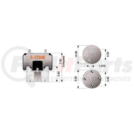 Hendrickson S-22046 Hendrickson Air Spring