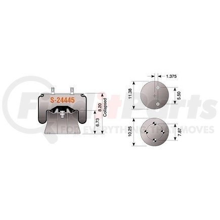 Hendrickson S-24445 Hendrickson Air Spring