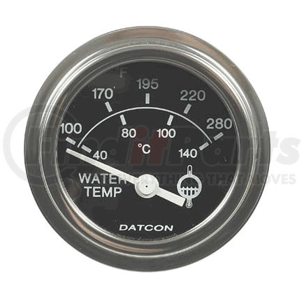 Datcon Instrument Co. 100183D Datcon Instruments, Water Temperature Gauge, Electric, 100-280 Degrees F, 12V