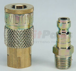 Milton Industries S782 "T" Style 1/4" Coupler & Plug Combo
