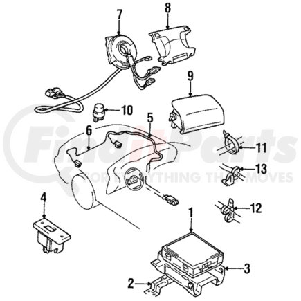 Mitsubishi MR714623 Driver Air Bag
