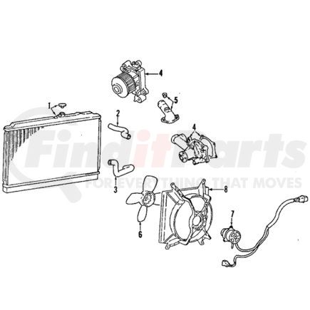 Mitsubishi MB605024 Fan Motor