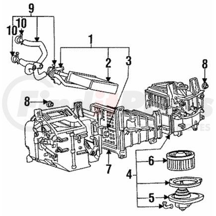 Mitsubishi MB813613 Heater Assembly