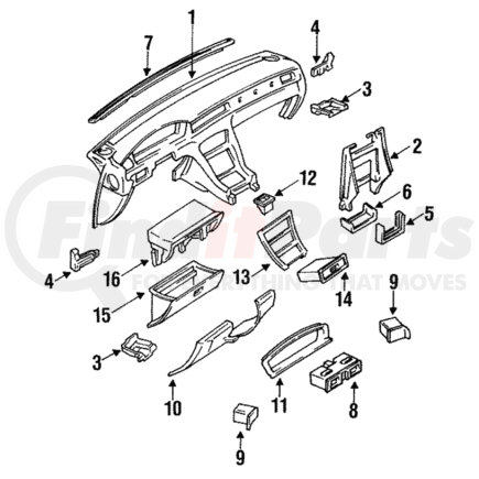 Mitsubishi MB786902 Instrument Panel