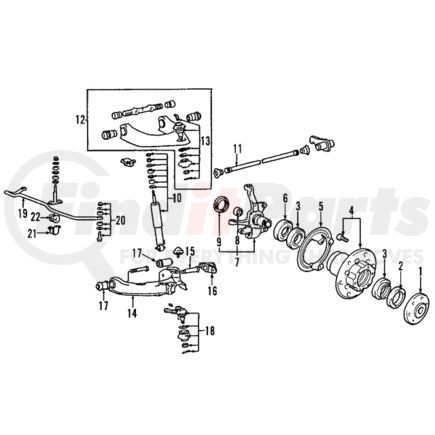 Mitsubishi MB633782 Knuckle