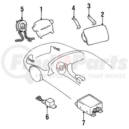 Mitsubishi MR250885 Passenger Inflator Module