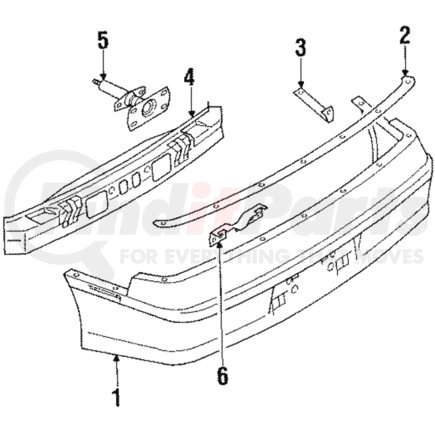 Mitsubishi MB631114 Bumper Cover