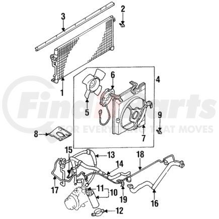 Mitsubishi MR115814 Condenser