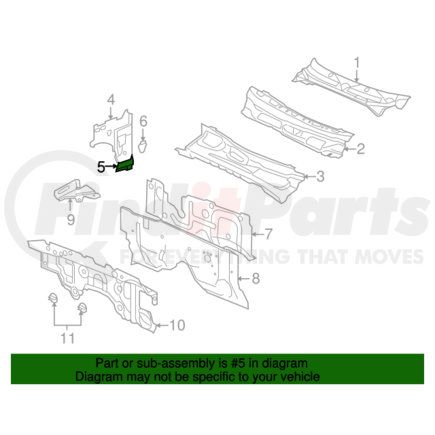 Mitsubishi 55359872AA Cowl Side Panel