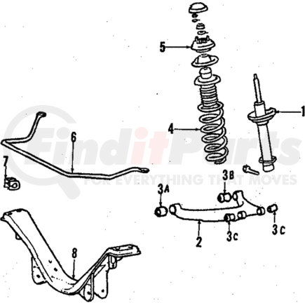 Mitsubishi MB573017 Shock Absorber