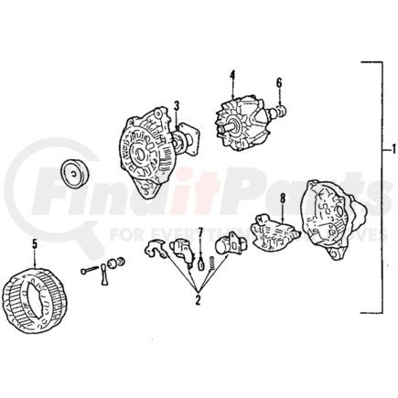 Mitsubishi MD611565 Voltage Regulator