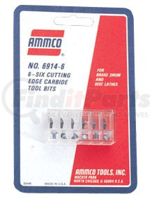 Ammco 6914-6 Carbide Insert, Negative Rake, 6 Pack