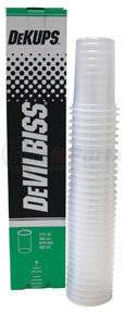 DeVilbiss DPC602 DeKups® Gravity Feed 9 oz./265 ml Disposable Cups and Lids, 32 count