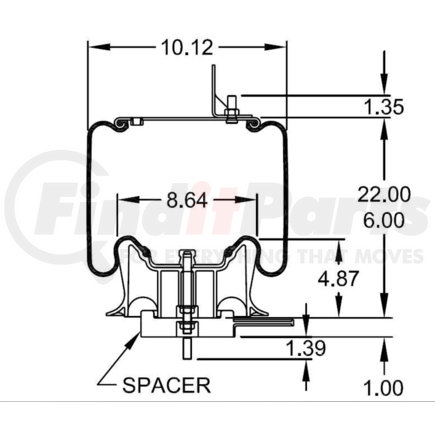 Firestone W01-455-8724 AIR SPRING