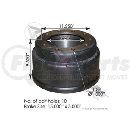 Automann 151.5503BA DRUM, 15X4/5 (3754)