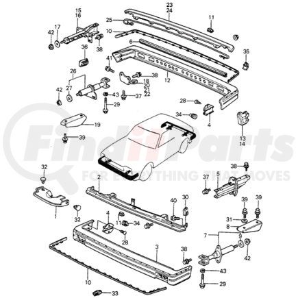 Honda 62520-SA0-660 STAY FR BUMPER (PART CAN BE FOUND AS REFERENCE #5 IN ILLUSTRATION)