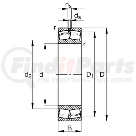 FAG BEARINGS CORPORATION 22314E1.T41A BEARING