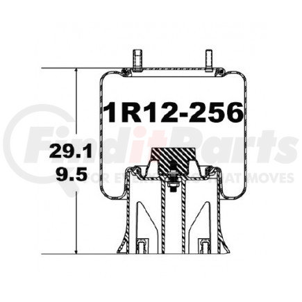 Stemco 1R12-256 Super Cushion® Rolling Lobe Air Springs