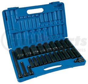 Grey Pneumatic 1324D 24-Piece 1/2 in. Drive Deep Socket Set