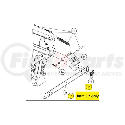 Hendrickson S-35021 MUDFLAP ANGLE