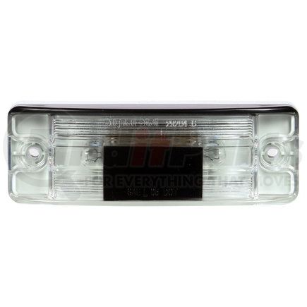 Truck-Lite 29204C3 21 Series, Incandescent, 2 Bulb, License Light, Rectangular, Clear 2 Screw Mount, Male Pin Stop/Turn/Tail Light, 12V, Bulk