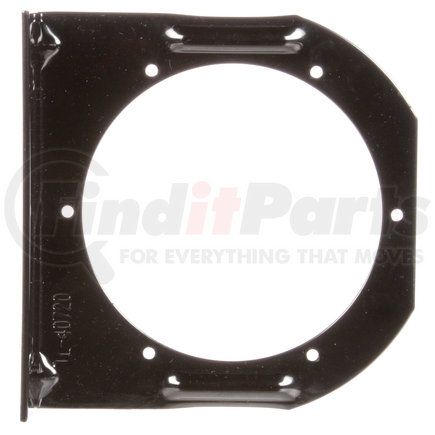 Truck-Lite 407203 40 Series, Flange Mount, 4 in Diameter Lights, Used In Round Shape Lights, Black Steel, 2 Screw Bracket Mount, Bulk