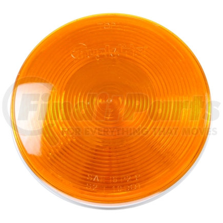 Truck-Lite 40202Y3 40 Series, Incandescent, Yellow Round, 1 Bulb, Front/Park/Turn, 12V, PL-3, Bulk