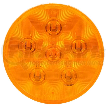 Truck-Lite 44294Y Super 44, LED, Yellow Round, 6 Diode, Front/Park/Turn, 12V, Fit 'N Forget S.S.