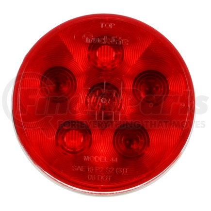 Truck-Lite 44302R LED Stop/Turn/Tail Light - 4" Round Red, 10 Diode