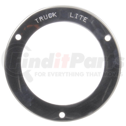 Truck-Lite 447053 Flange Mount, 4 in Diameter Lights, Used In Round Shape Lights, Silver Stainless Steel, 3 Screw Bracket Mount, Bulk